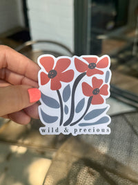 Wild & Precious Floral Sticker