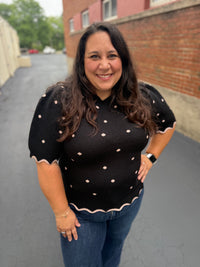 Margot Dot Sweater Top