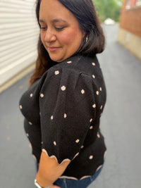 Margot Dot Sweater Top