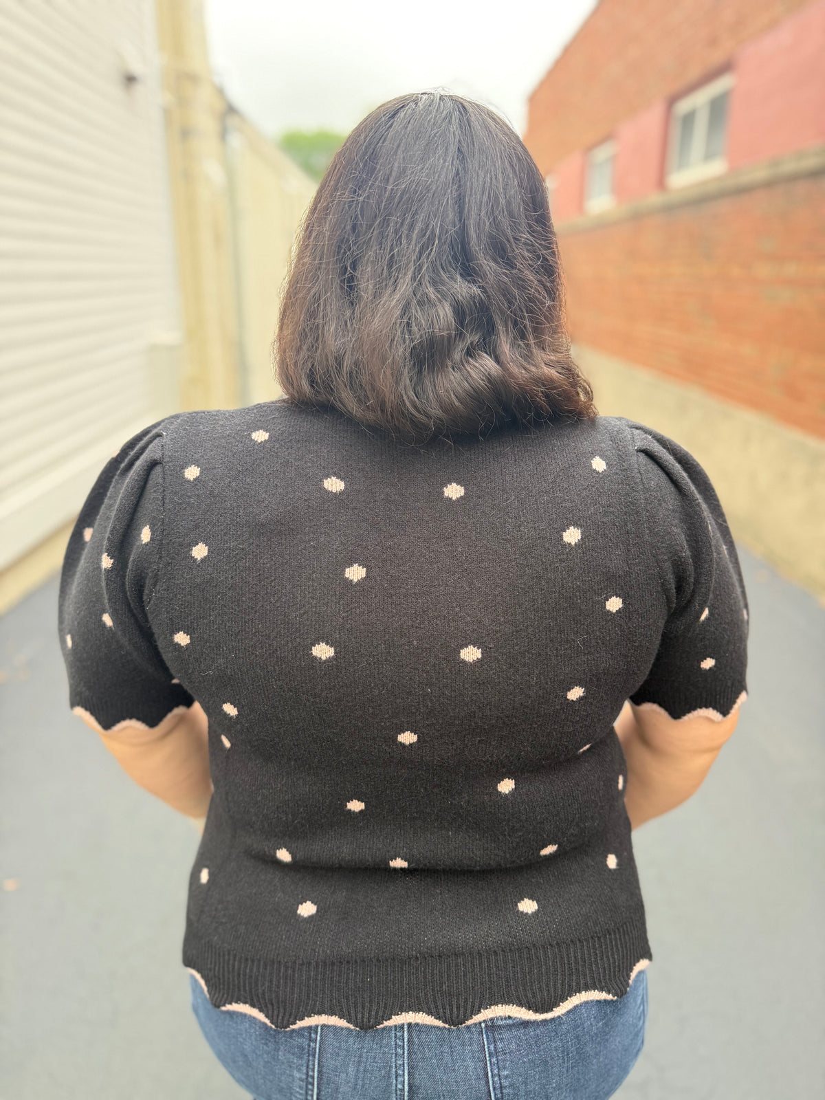 Margot Dot Sweater Top