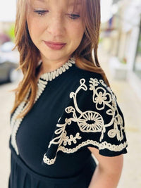 Scarlett Detailed Linen Dress