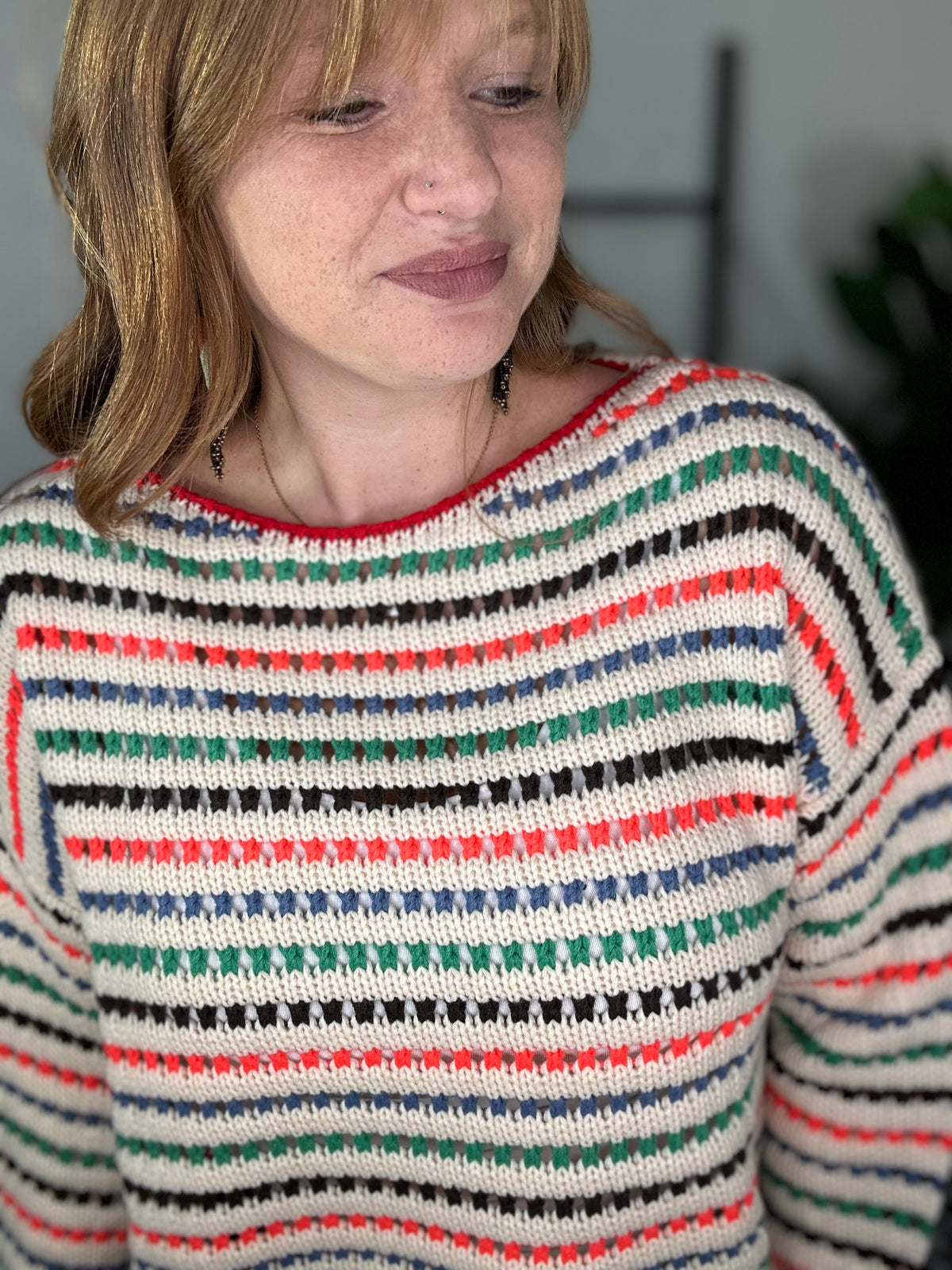 Prismatic Striped Sweater