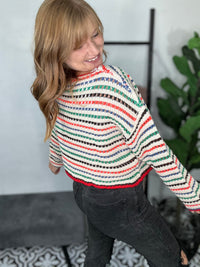 Prismatic Striped Sweater