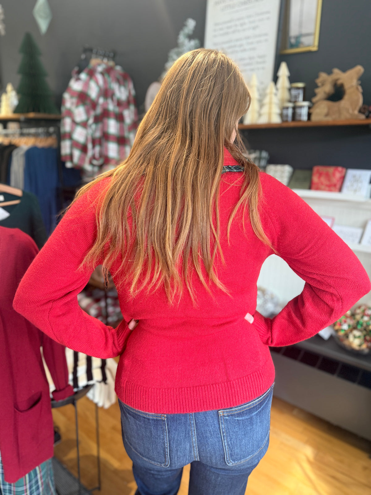 Merry Plaid Sweater