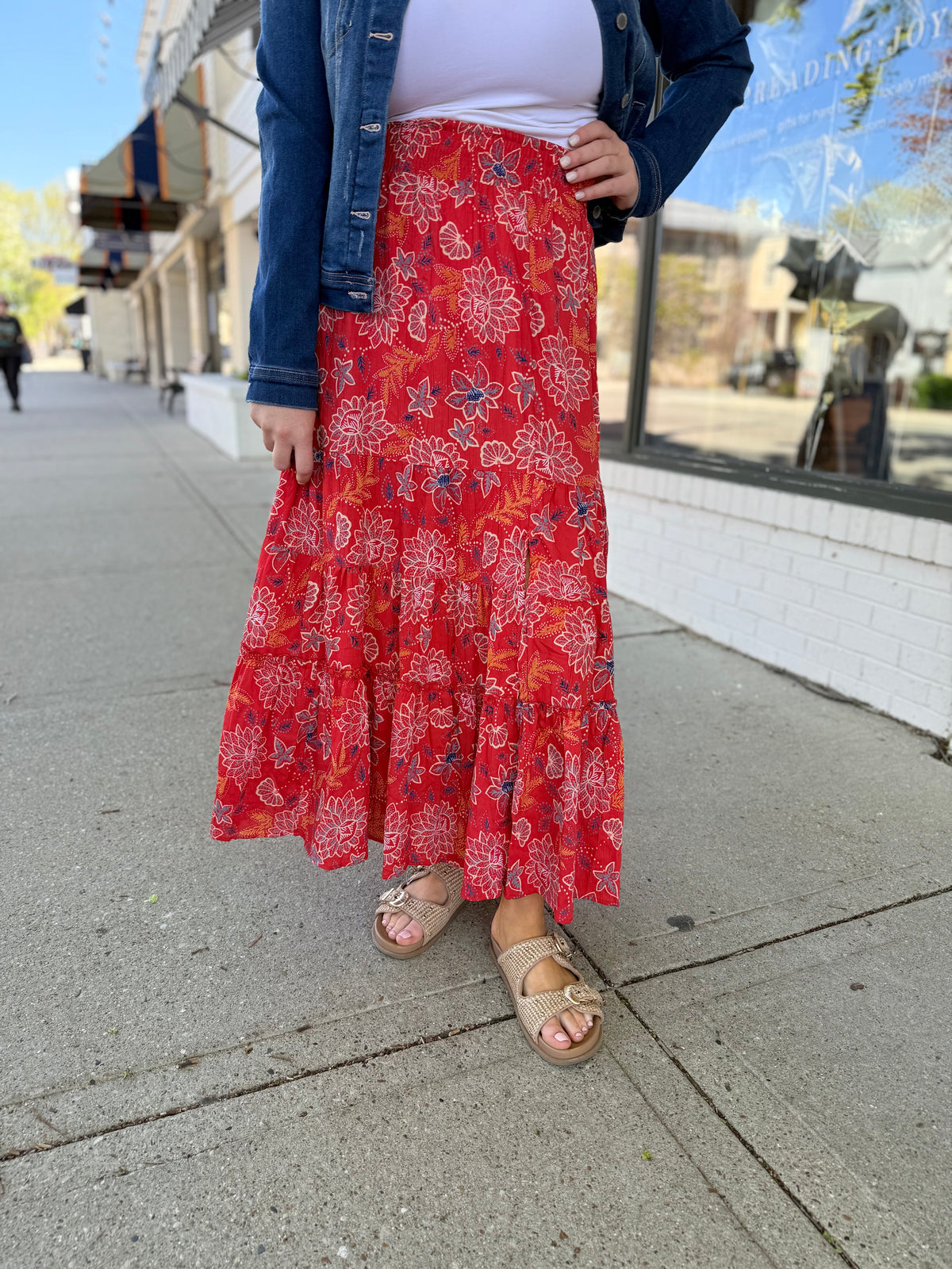 Cherry Blossom Maxi Skirt