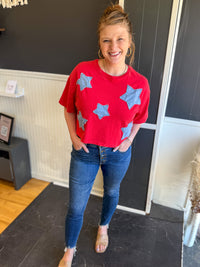 Firecracker Denim Star Top