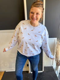 Wiener Dog Crewneck Sweatshirt