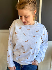 Wiener Dog Crewneck Sweatshirt