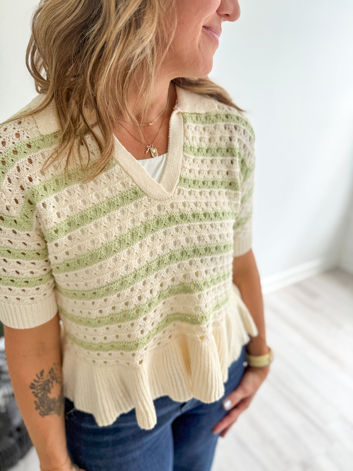 Juniper Stripe Knit Top