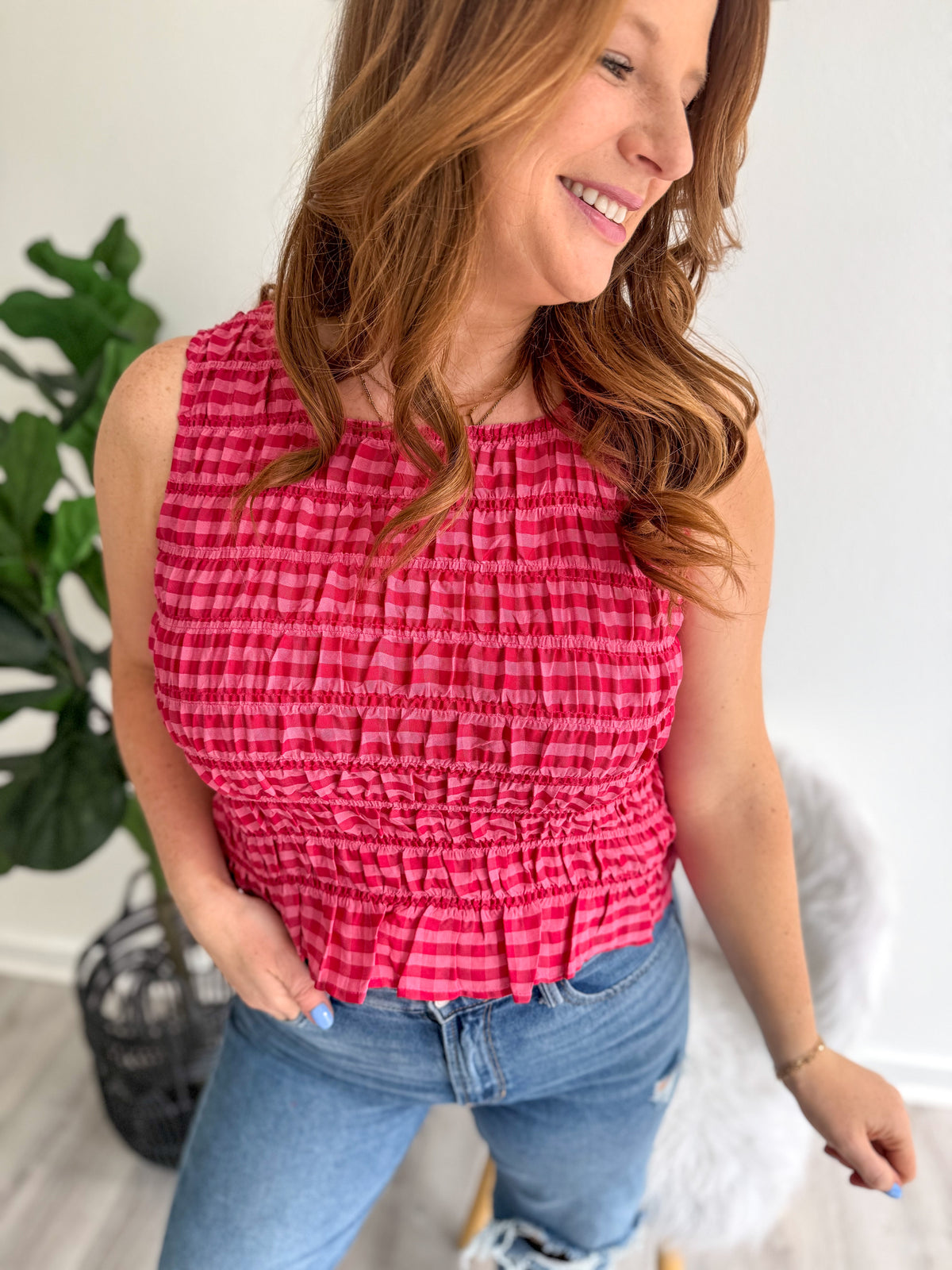 Rosey Picnic Top