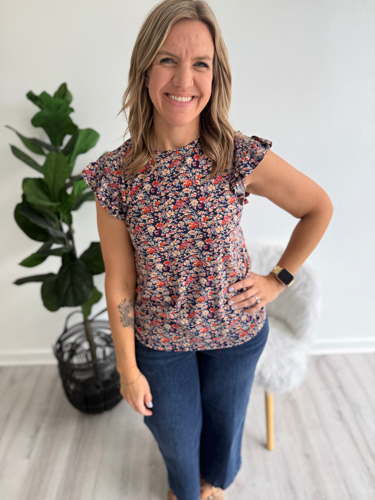 Wildflower Way Ruffle Top