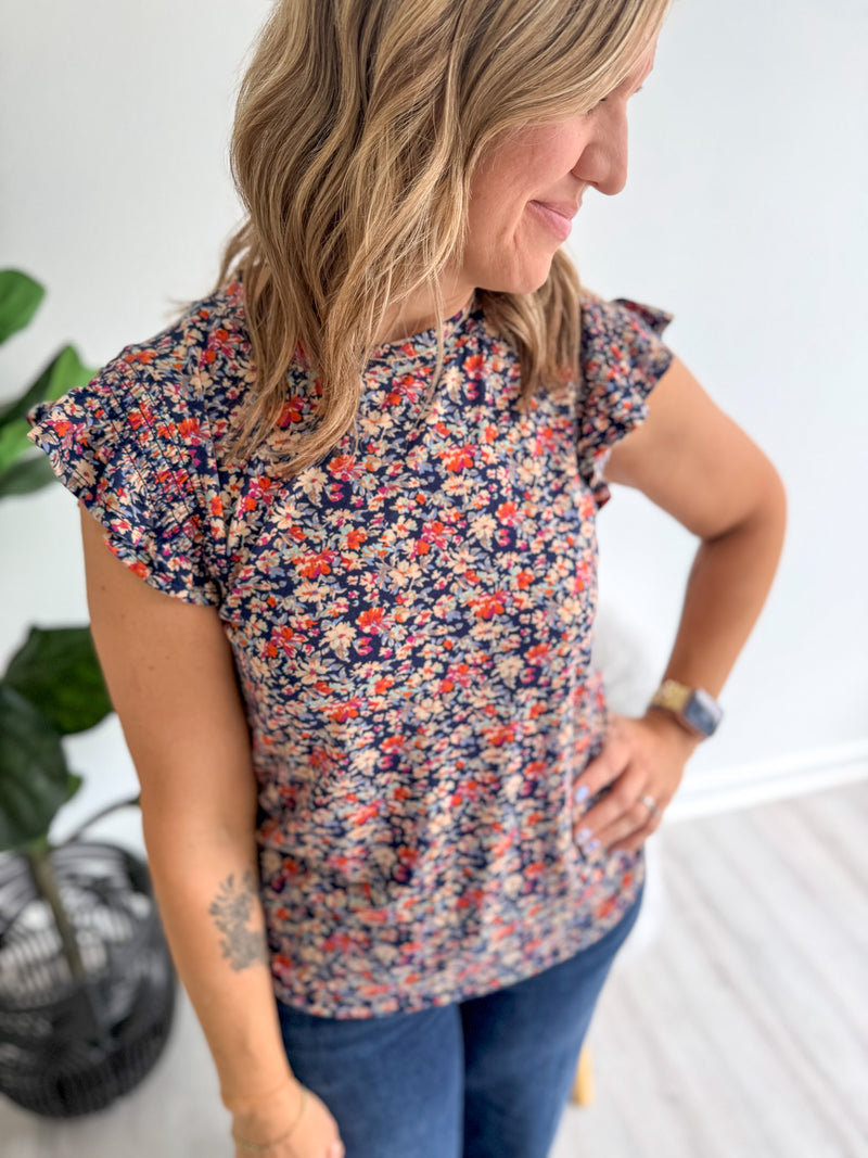 Wildflower Way Ruffle Top
