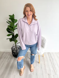 Lavender Simple Comfort Quarter Zip