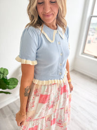 Sweetwater Scallop Knit Top