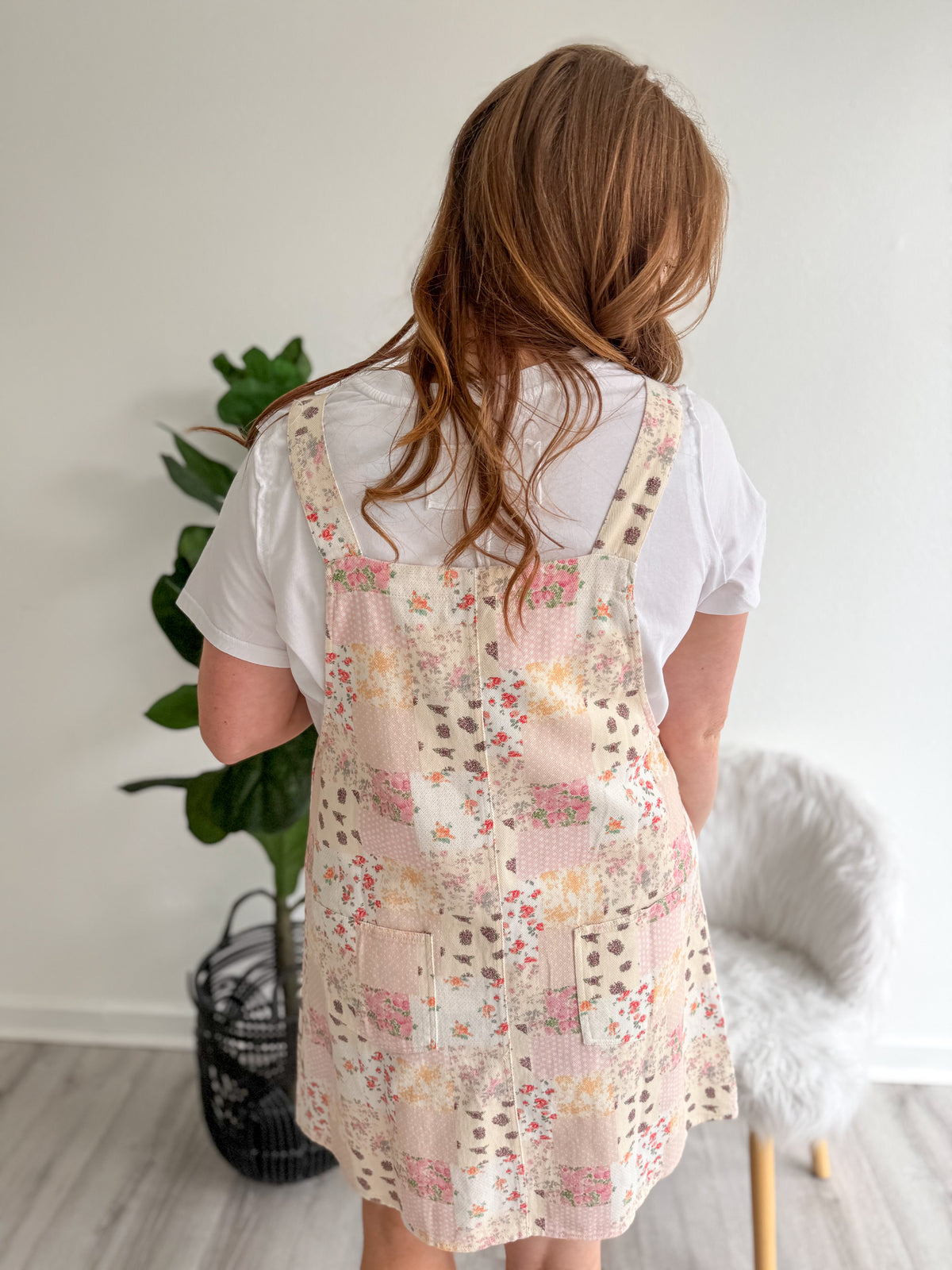 Patchwork Meadow Overall Dress