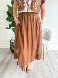 Desert Bird Midi Skirt