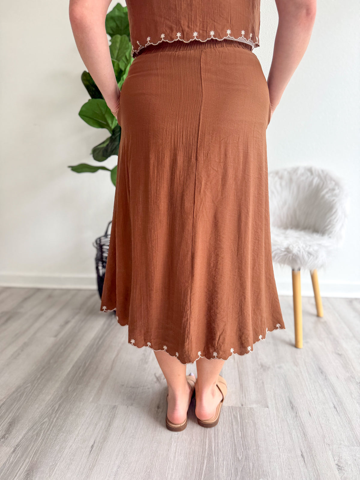 Desert Bird Midi Skirt