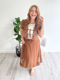 Desert Bird Midi Skirt