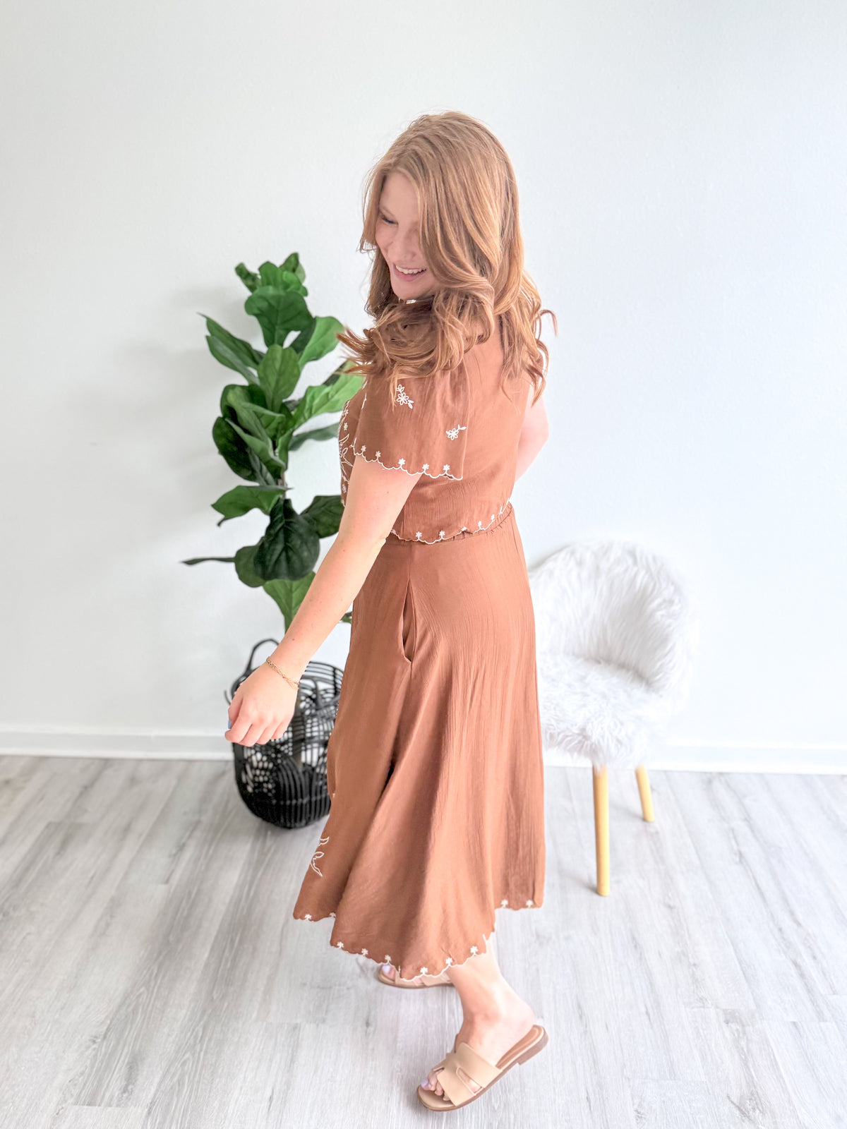 Desert Bird Midi Skirt