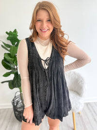 Midnight Denim Romper