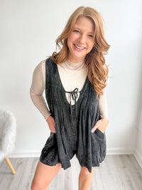 Midnight Denim Romper