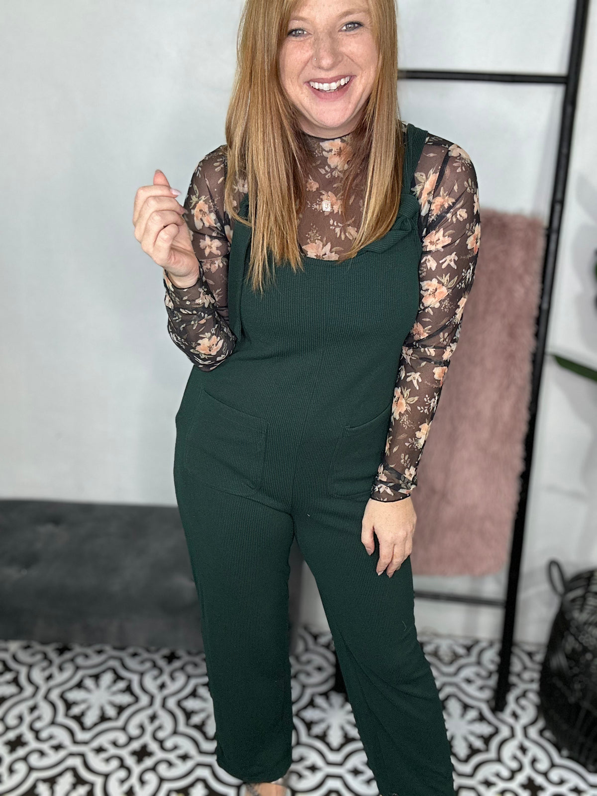 Emerald Elegance Jumpsuit