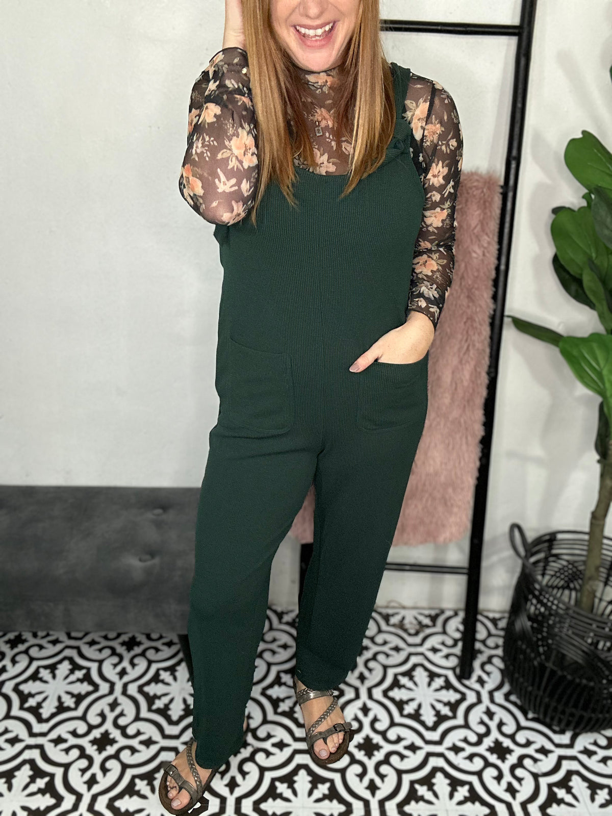 Emerald Elegance Jumpsuit