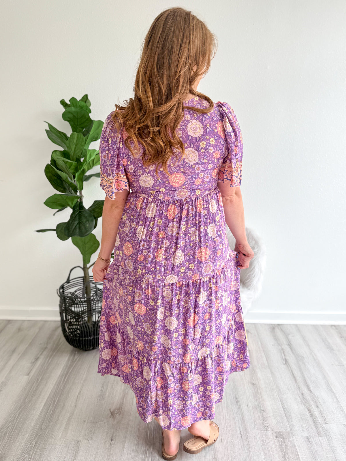 Elsie Lavender Boho Dress