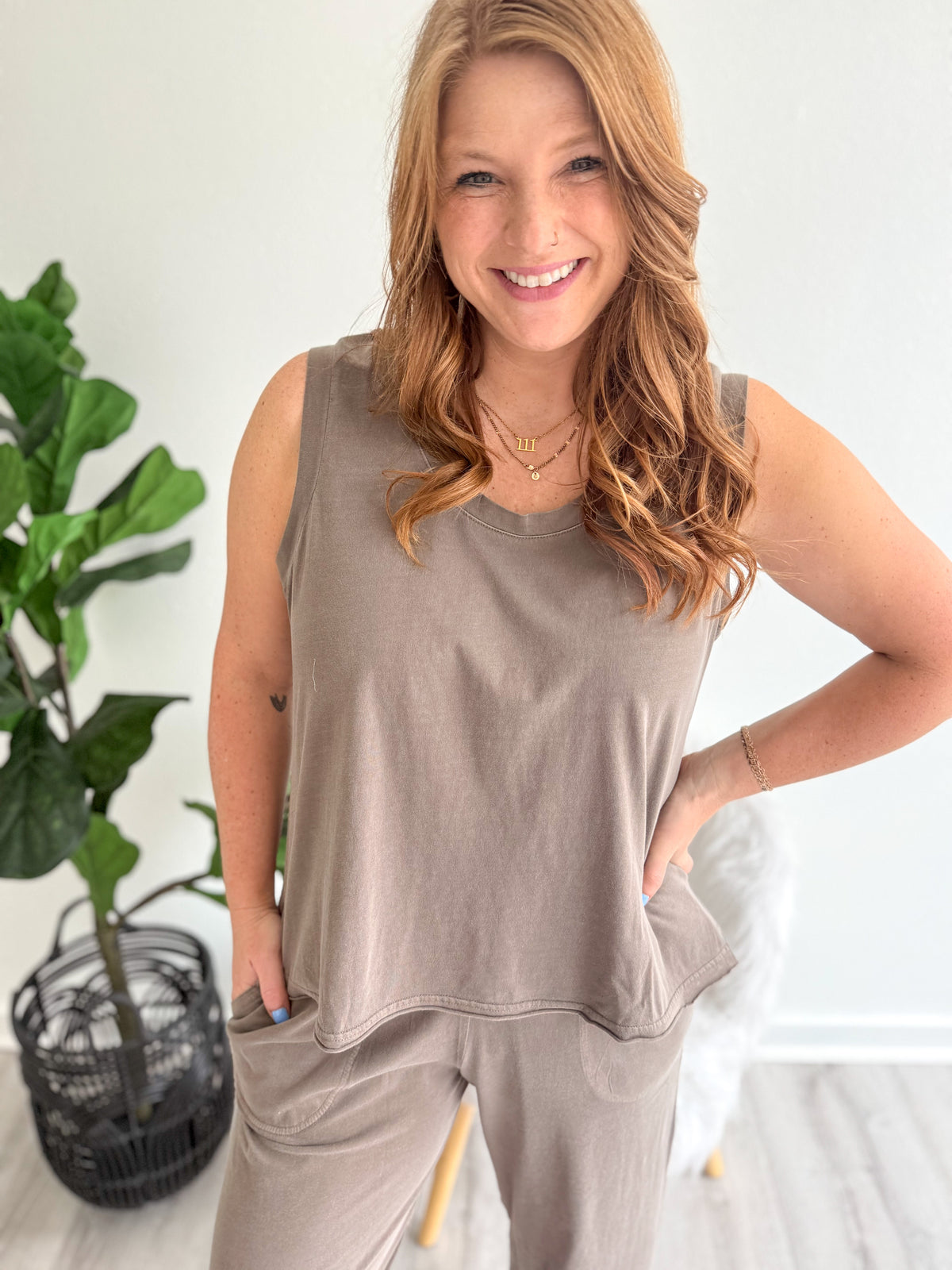 Stonewashed Lounge Tank