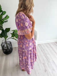 Elsie Lavender Boho Dress
