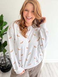Wiener Dog Crewneck Sweatshirt