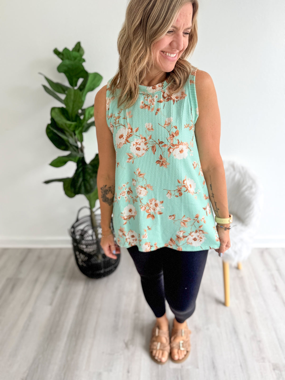 Mint Blossom Tank