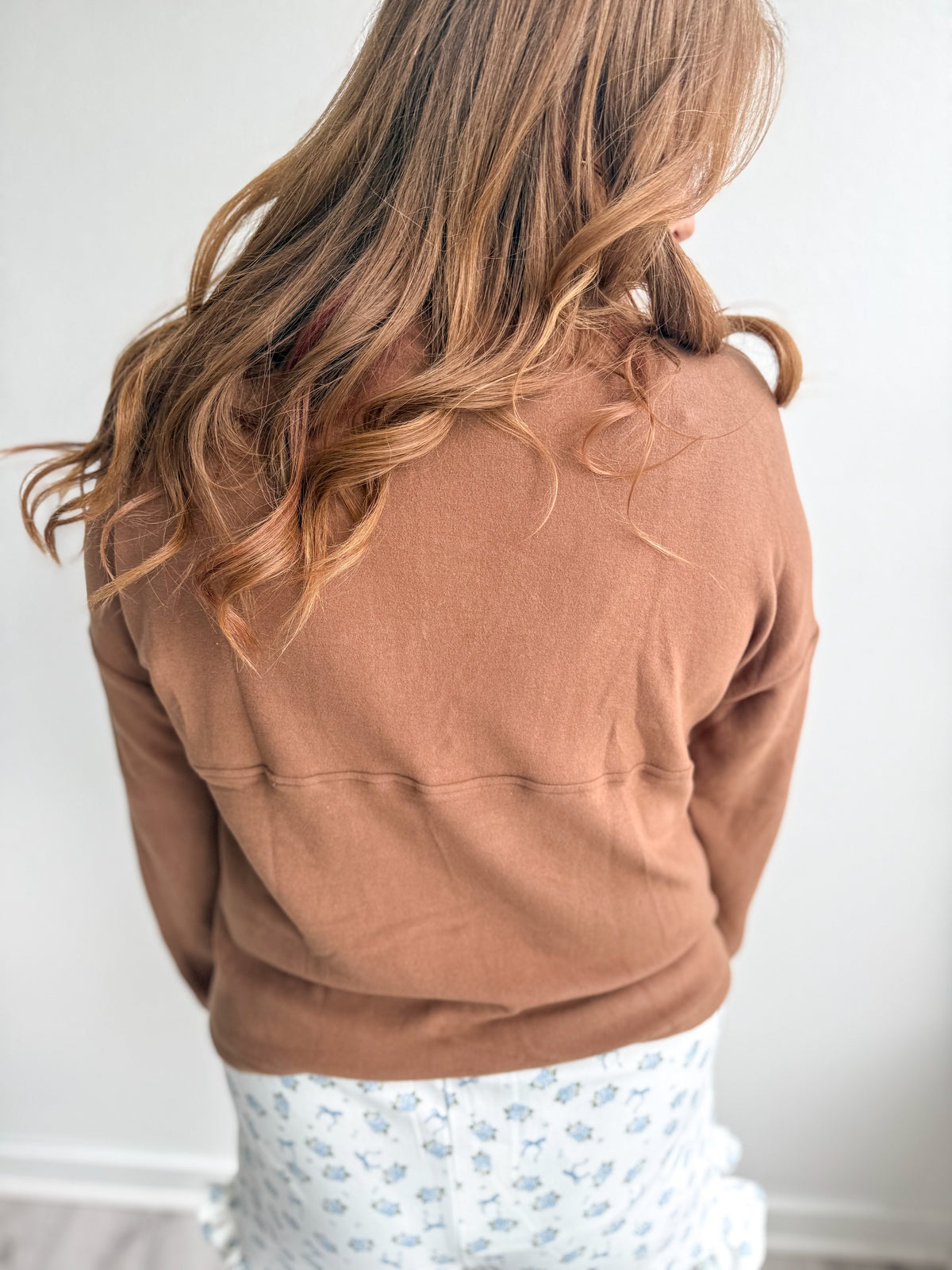 Wrapped In Comfort Chocolate Pullover