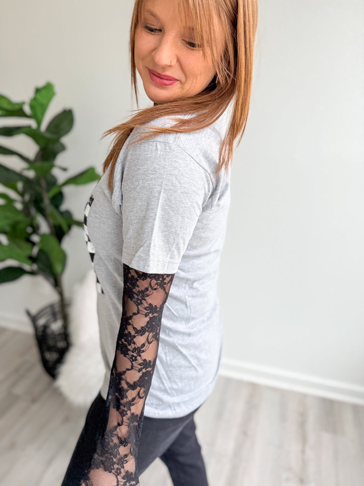 Shamrock Checkered Graphic Tee