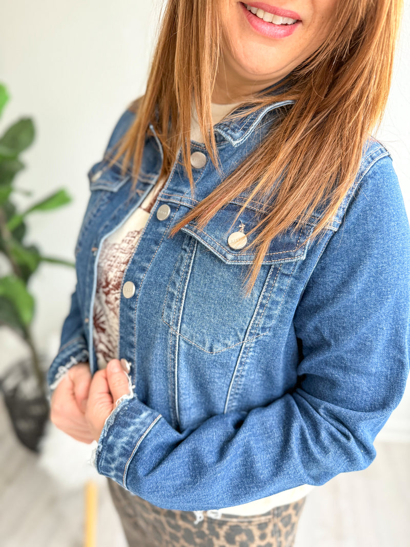 Chic Cutoff Denim Jacket