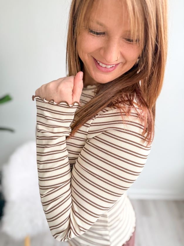 Striped Long Sleeve Top