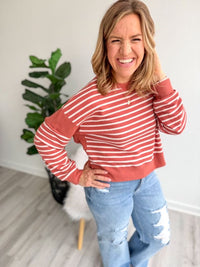 Rust Haze Stripe Long Sleeve