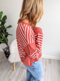 Rust Haze Stripe Long Sleeve