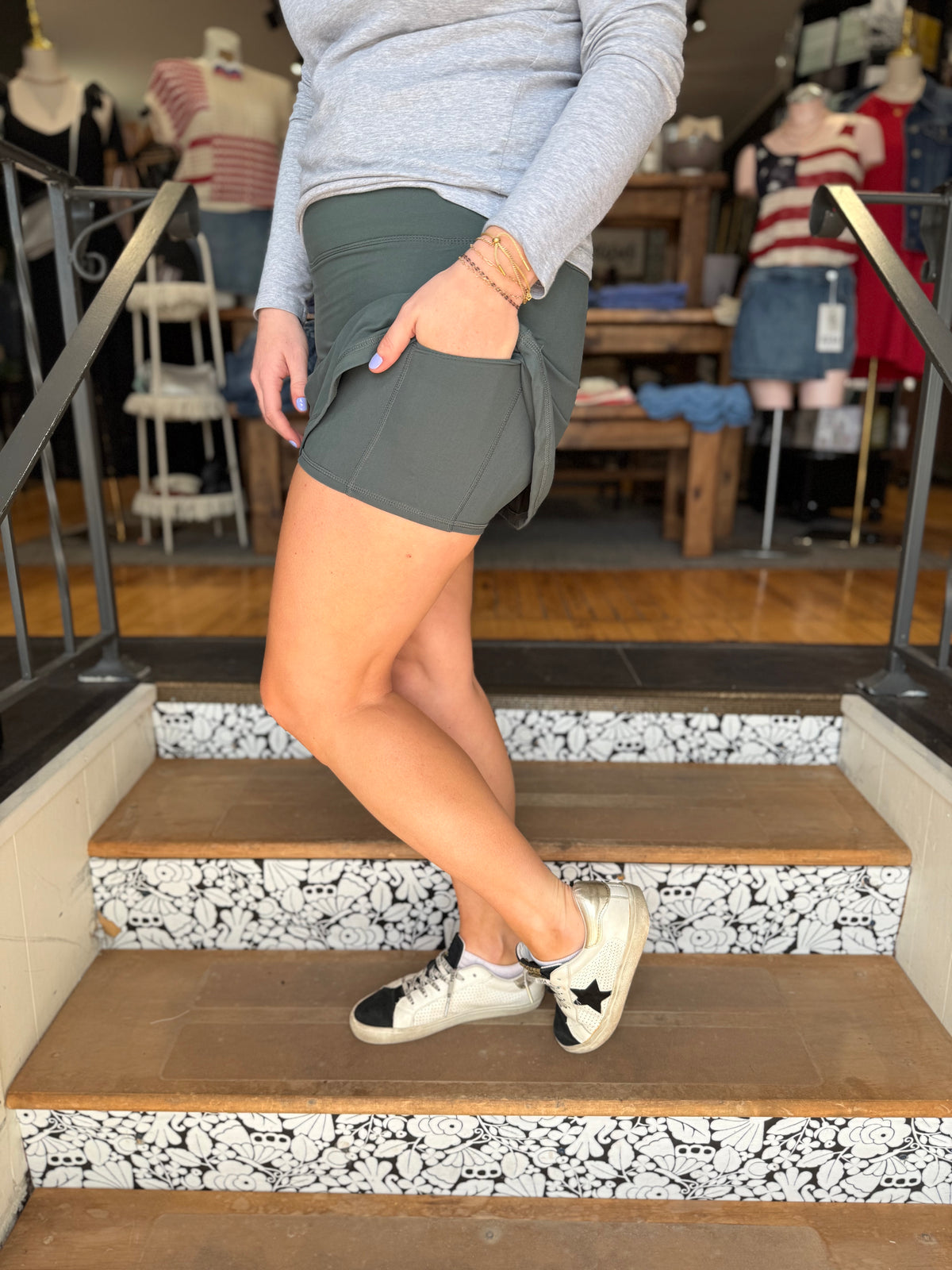 Evergreen Butter Skort