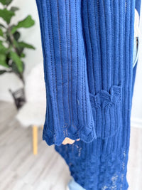 Teal Long Duster