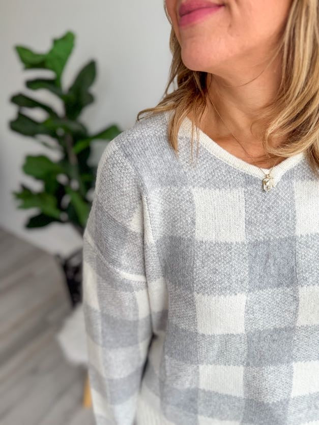 Plaid Soft and Cozy Pullover