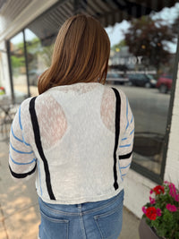 Sea Blue Stripe Sweater