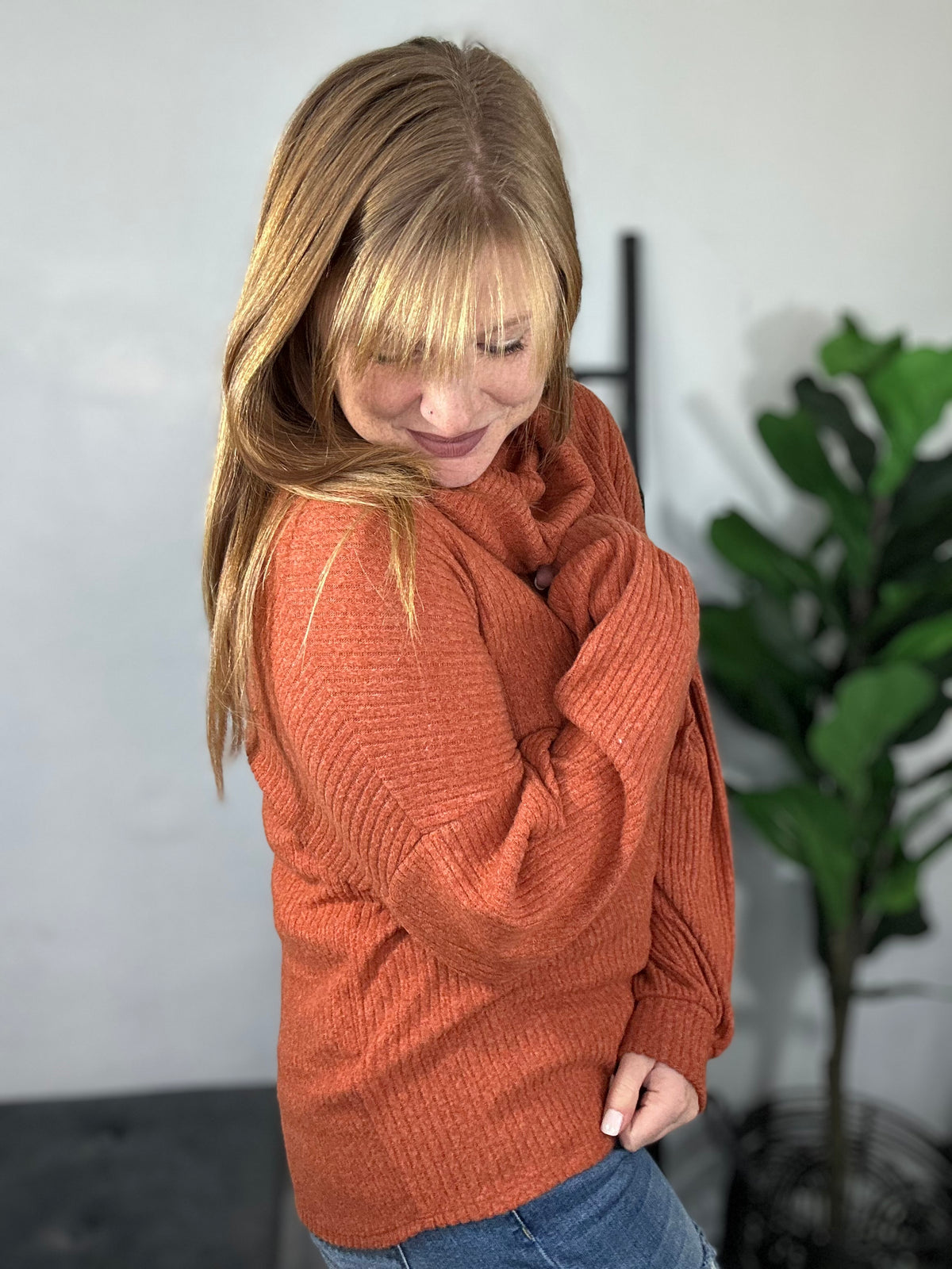 Toasty Turtleneck Lightweight Sweater