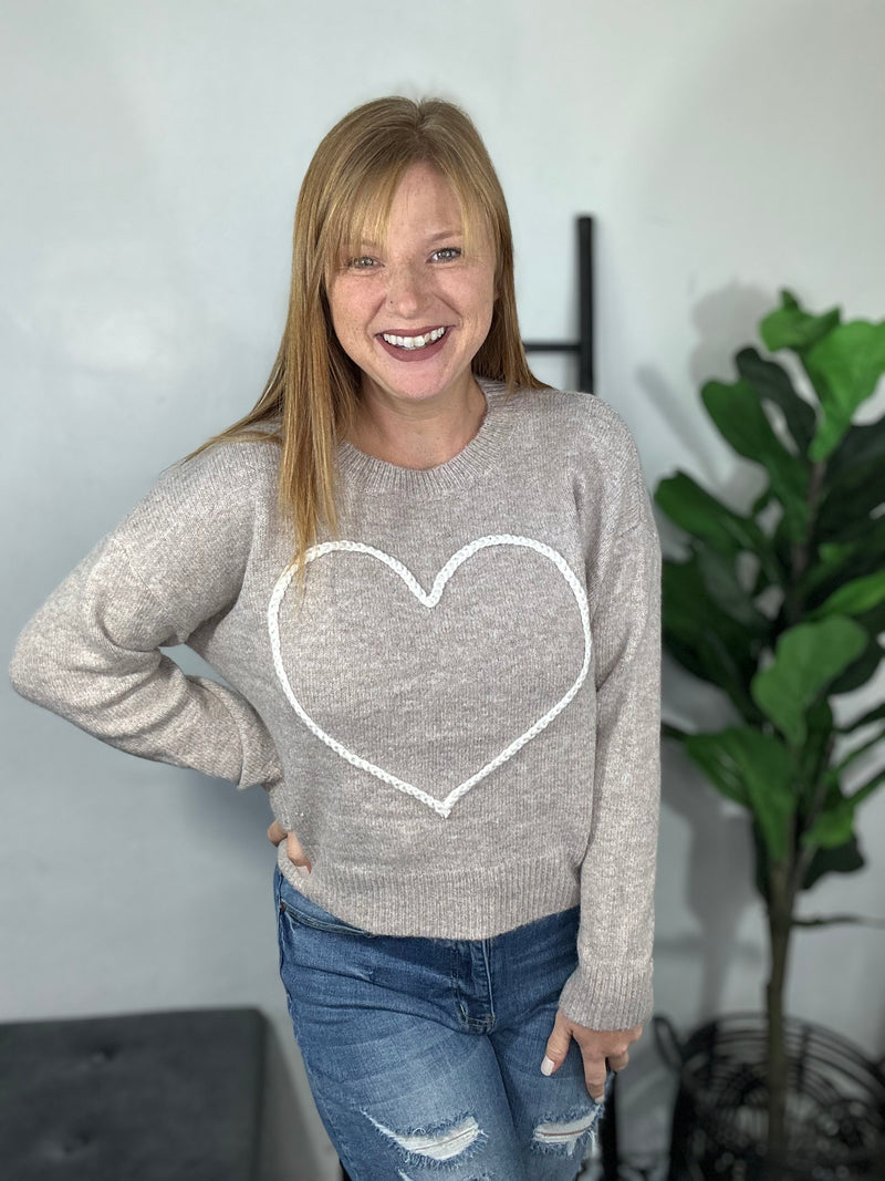 With All My Heart Sweater