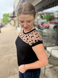Sheer Delight Black Top