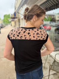 Sheer Delight Black Top