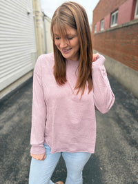 Dusty Mauve Textured Top