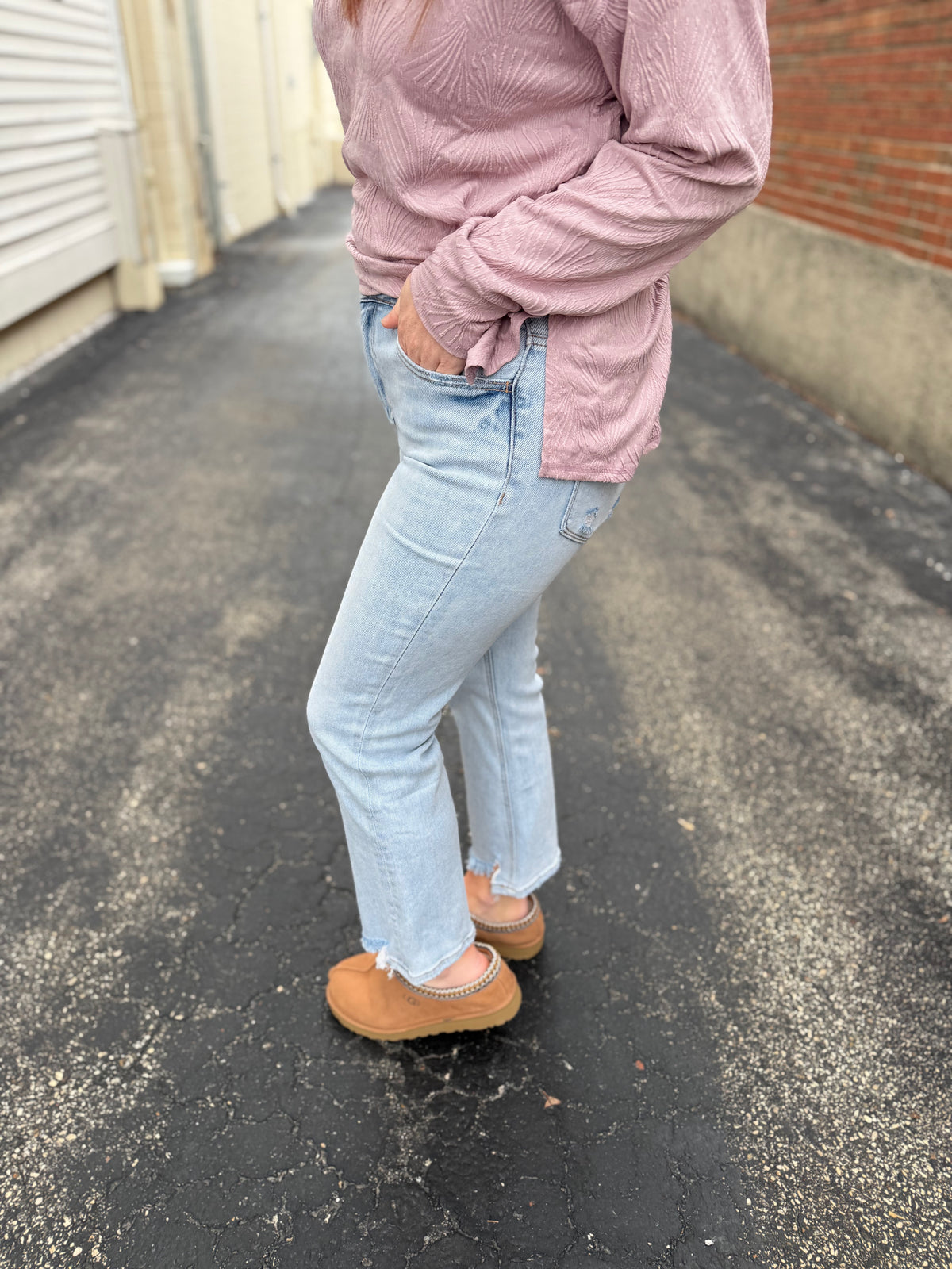 High Rise Kick Flare Denim - NC