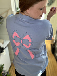 Glitter Bow Relaxed Tee