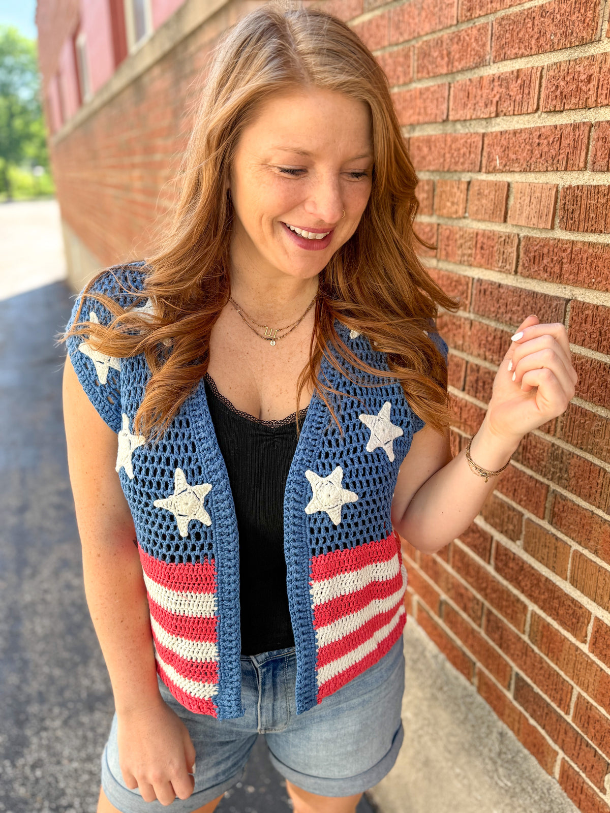 Stars & Stripes Knit Vest